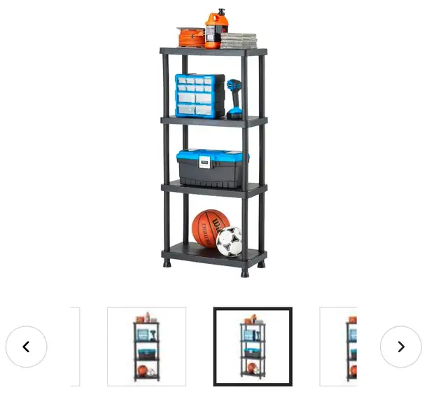 PLEASE READ Brand New Plastic Storage Rack/ Shelving Unit in Bookcases & Shelving Units in Edmonton - Image 3
