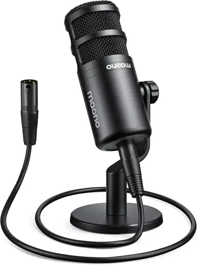 NEW XLR Dynamic Microphone ( MAONO) PD100 Black, View more