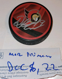 Drake Batherson signed 8x10 pictures and pucks