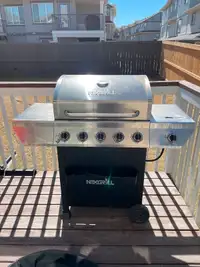 Stainless Steel Propane Gas Grill, 5 Burners plus a Side Burner
