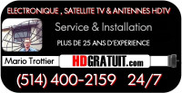 REPARATION ANTENNE TELEVISION  514-400-2159 MONTREAL