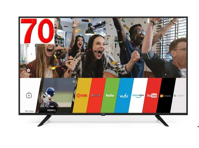 LED TV-70"-SAMSUNG-smart-4k-ultra hd-inbox-warranty-$749.no tax in General Electronics in City of Toronto - Image 3