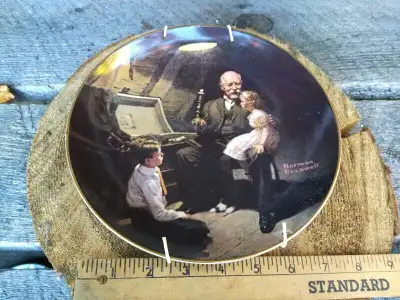 Norman Rockwell's Grandpa's Treasure Chest with No Chips or Crac, View more