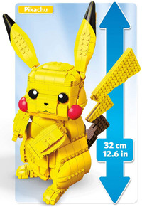 NEW Mega Construx Pokemon Jumbo Pikachu Construction Set