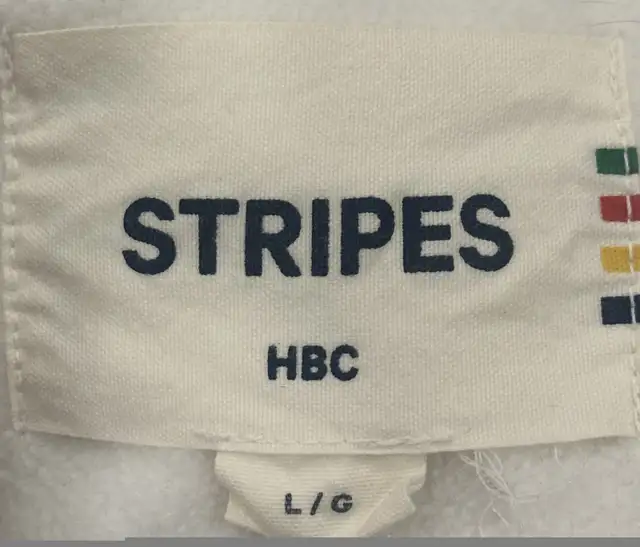 Hudson’s Bay Company Stripes Fleece Sweater - Large in Men's in Calgary - Image 4