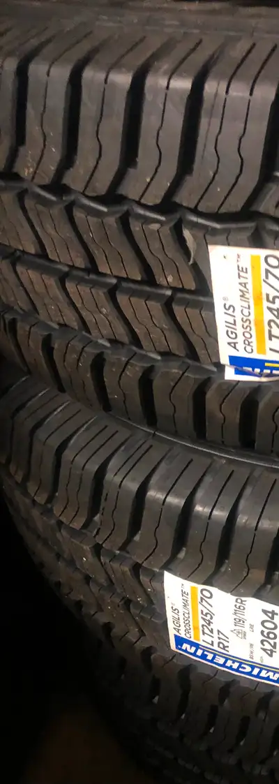 New pair of LT245 70 17 Michelin agilles cross climate tires. Tires are brand new never been mounted...