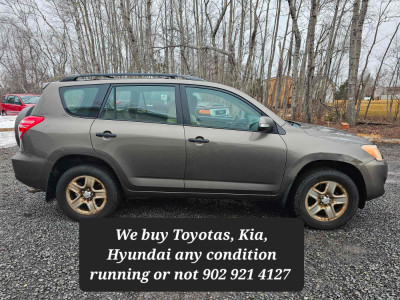 BUYING Toyotas, Kia, Hyundai, in any condition running or not