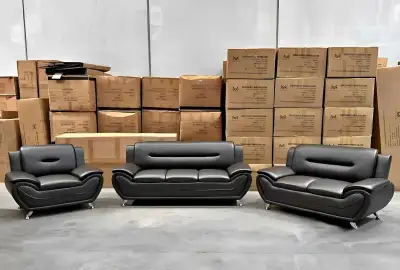 Complete Leather Sofa Set, View more