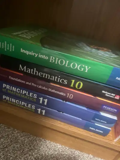 High school/upgrading textbooks for sale, View more