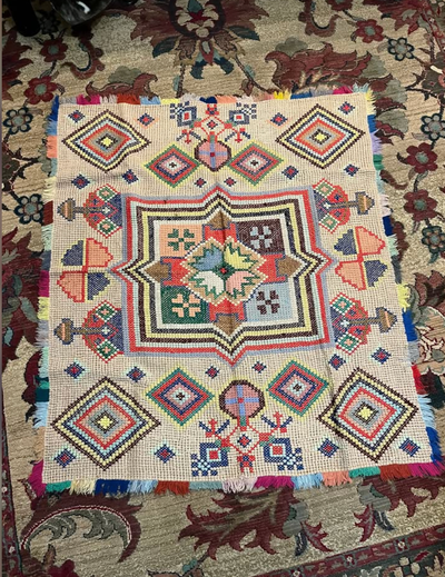 Hand Woven Vintage Quilt Tapestry Pure Wool, View more