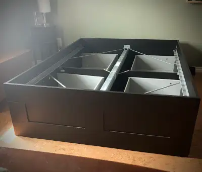 IKEA Brimnes Double Bed Frame With Drawers, View more