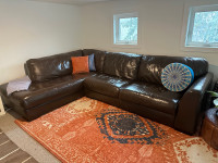 Urban Barn - Real Leather Sectional