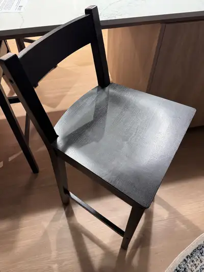 Selling 4x IKEA NORDVIKEN bar stools with backrest — already assembled and in perfect condition. Com...