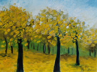 Original Oil Painting - Yellow & Bright