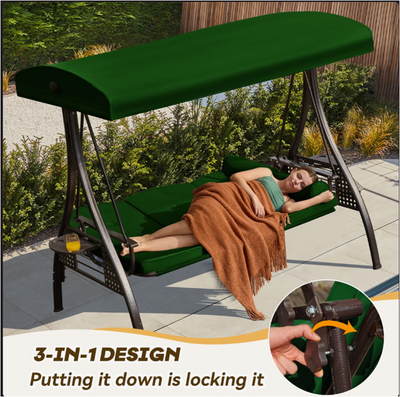3 position Patio Swing, View more
