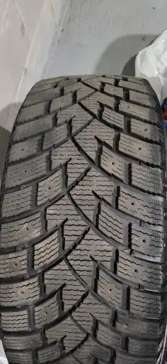 New winter tires only 3 months of road wear. Zeta,Antarctica Sport studdable if needed size,235/45R1...