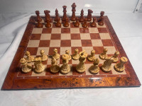 Chess, CHESS GAME, Set Magnetic Wooden Chess Set Imitation Peach