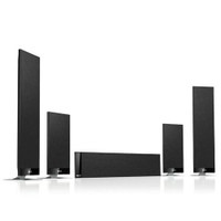 KEF T205 5.0 Channel Home Theater Speaker System - Black (T205-5