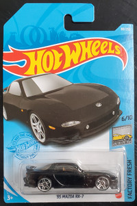 Hot Wheels '95 MAZDA RX-7 FACTORY FRESH 88/250 BLACK