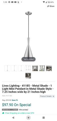 Livex lighting 1 light metal shade mini pendant 