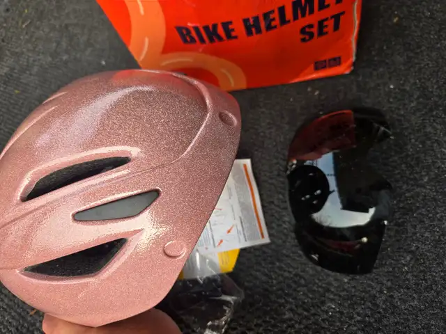 Bike Helmet and Cycling Sunglasses with LED Light in Road in City of Toronto - Image 7