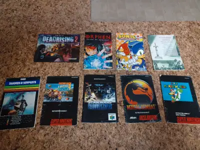 Various Manuals Nintendo Playstation Xbox, View more