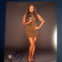 Eden Stiles signed WWE 8 x10 wrestling photo w COA Brandi Rhodes