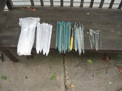 ALUMINUM TENTS PEGS / METAL PEGS / METAL STAKES, View more