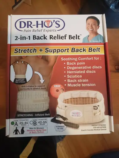 DR-HO'S 2 in 1 Back Relief Stretch & Support Decompression Belt, View more