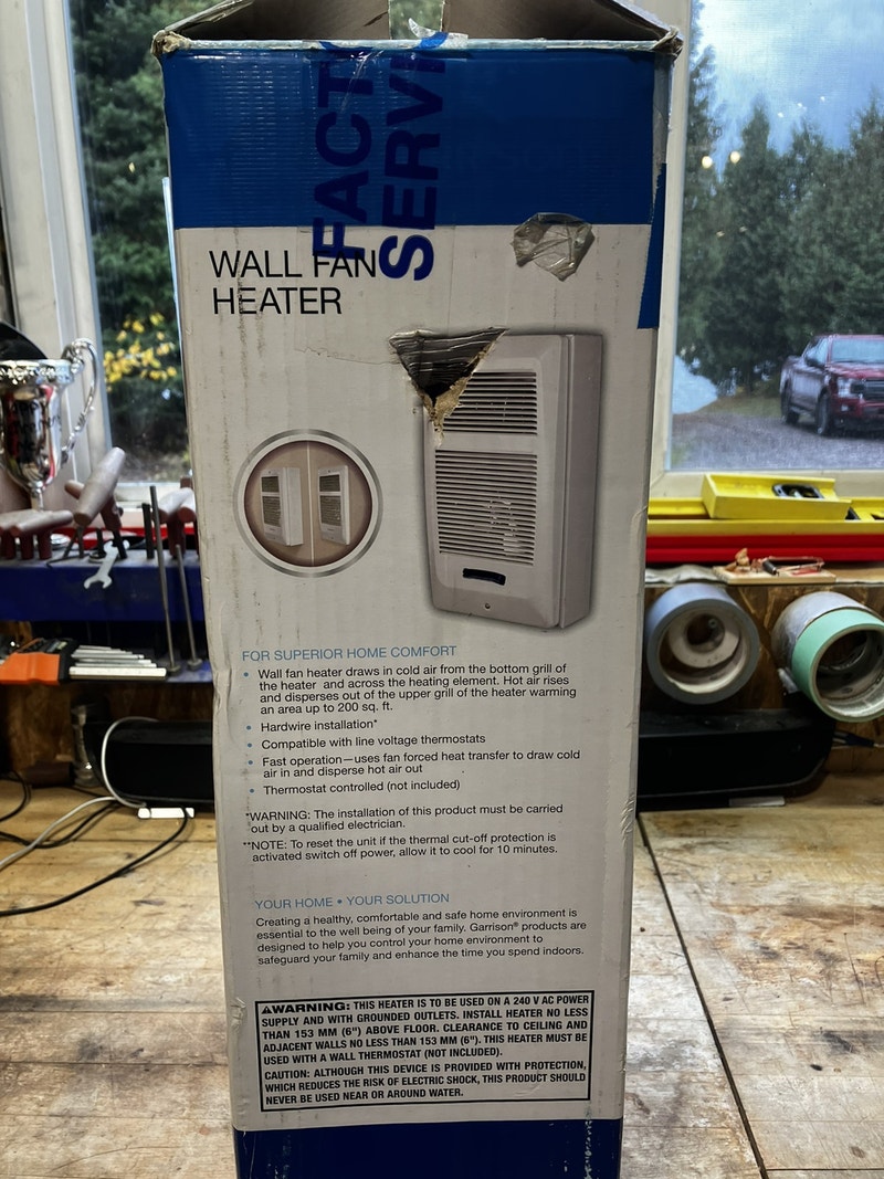 Electric wall mounted heater Heaters, Humidifiers & Dehumidifiers