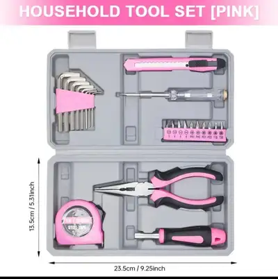 Pink Tool Kit 69 Piece Set, View more