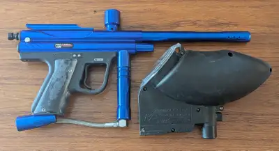 Piranha GTI Blue Paintball Marker - PMI BZD 07768 - As Is, View more