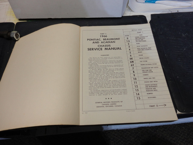 1966 Beaumont/Acadian Chassis Manual & GM  1937 - 1951 manual in Other Parts & Accessories in Muskoka - Image 3