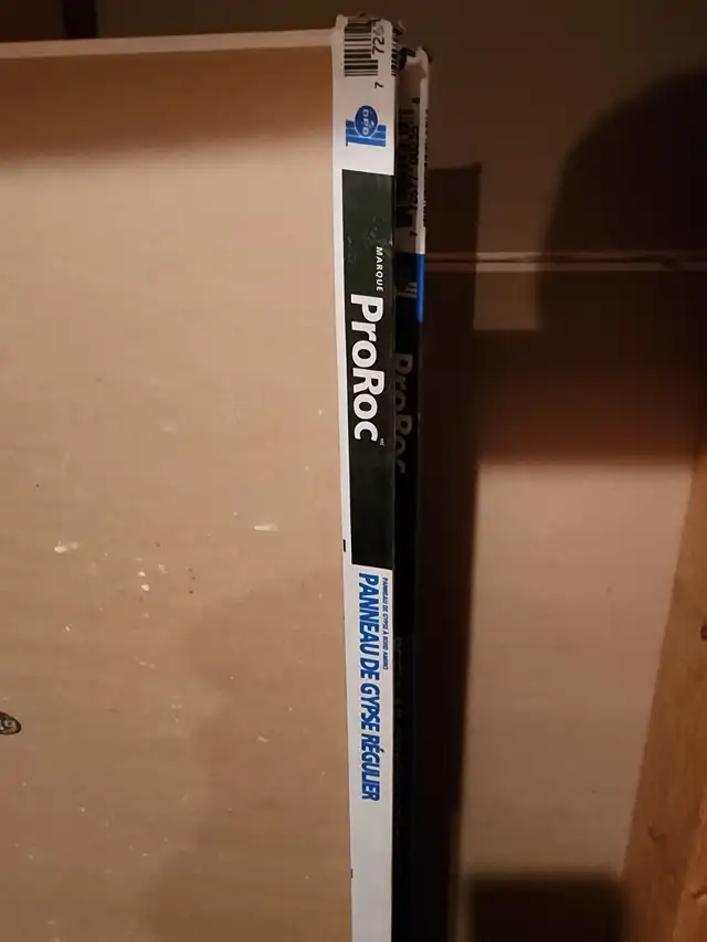 New 3 sheets of 1/2 inch x 4 feet x 8 feet Drywall for sale in Floors & Walls in Red Deer - Image 2