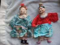 Vintage pair of Chinese puppets