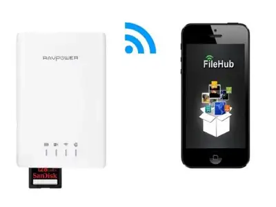 RAVPower FileHub Wireless SD Flash Card Reader, View more