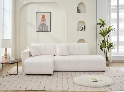 Modern Corduroy L-shaped Couch , View more
