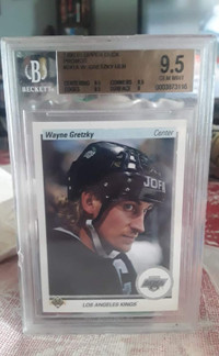 1990-91 upper deck wayne Gretzky promo error card 241A 9.5 bgs
