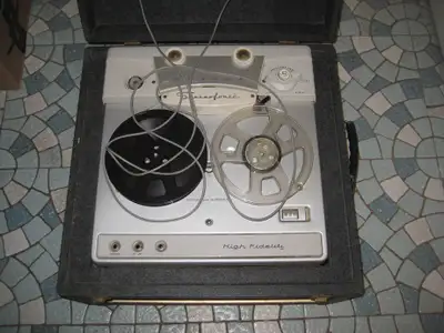 Webcor stereo reel tape recorder vintage 1950s vacuum tube amp, View more