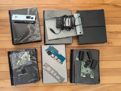 ~8x USB hard drive enclosures (no drives), View more