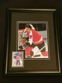 Bill Barber Autographed Framed Philadelphia Flyers Card/Photo 