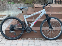 Dual suspension mountain bike 