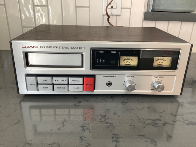 Vintage Craig 8 track recorder/player in Other in La Ronge