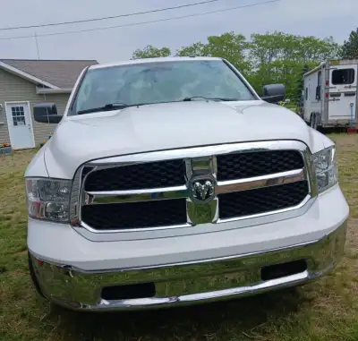 2014 Dodge Ram 1500, 4x4, White, 2 door, 8 foot box, towing package, Air Lift suspension kit, spray...
