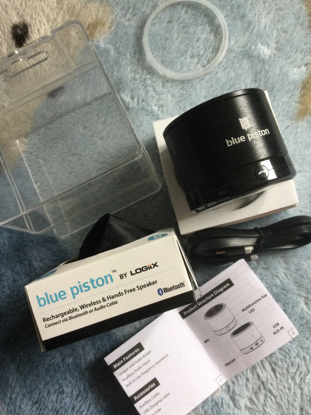 Blue Piston Rechargeable, Wireless Bluetooth Speaker in Speakers in Dartmouth - Image 4