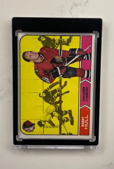 1968-69 TOPPS HOCKEY #16 Bobby Hull Hof Chicago Blackhawks Beautiful !! To access all of my listings...