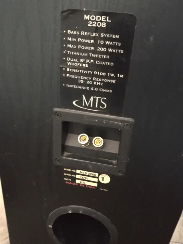 MTS 2208 Speakers in Speakers in Mississauga / Peel Region - Image 3