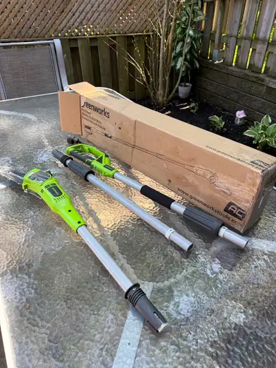 Greenworks 8-Inch 6.5 Amp Electric Corded Pole Saw, View more