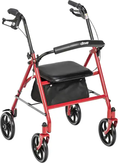DRIVE MEDICAL FOUR WHEEL WALKER, View more
