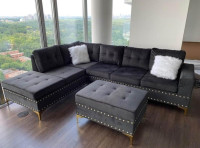 Brand New Sectional Sofa With Ottoman FREE Delivery.